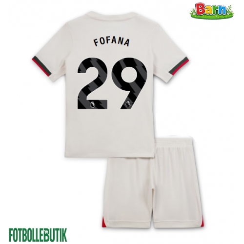 Chelsea Wesley Fofana #29 Bortaställ Barn 2025-26 Kortärmad (+ Korta byxor)